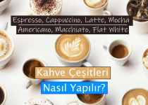Kahve Çeşitleri Nasıl Yapılır? Espresso, Cappuccino, Latte, Mocha, Americano, Macchiato ve Diğerleri