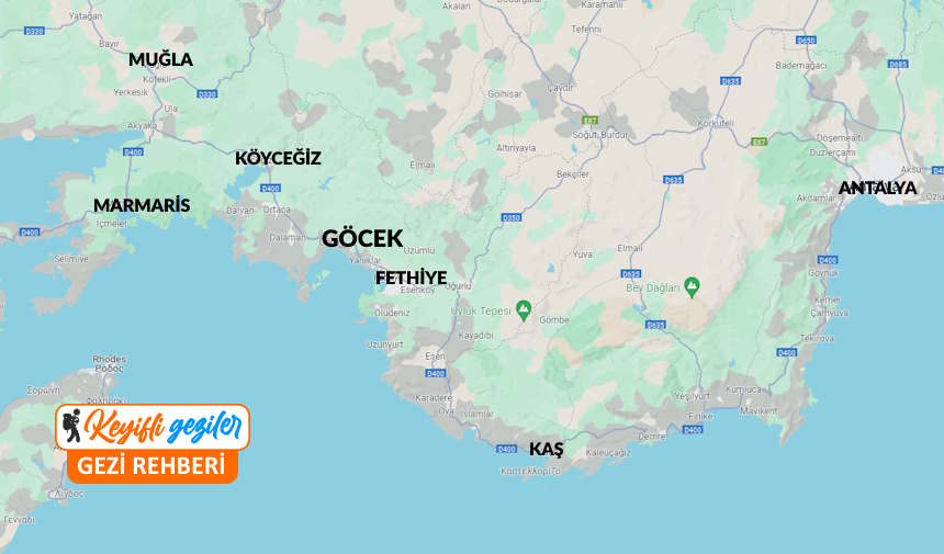 Göcek Nerede, Göcek Nereye Bağlı? Fethiye Göcek Yol Tarifi