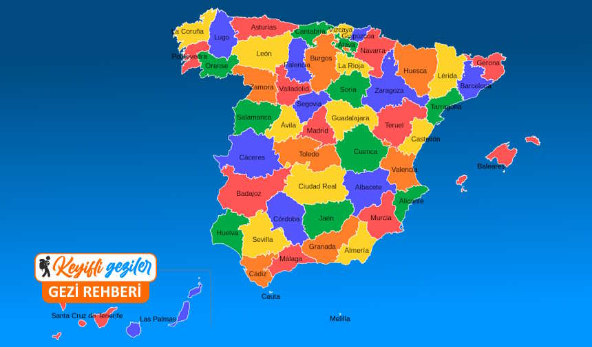İspanya Şehirleri Haritası: İspanya'da hangi şehre gidilir?