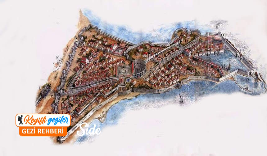 Side gezilecek yerler haritası ile harika bir Side gezi rehberi hazırladık. Peki Side’de nereler gezilir?