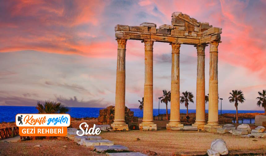 Antalya Side gezilecek yerler haritası ve Side gezi rehberi