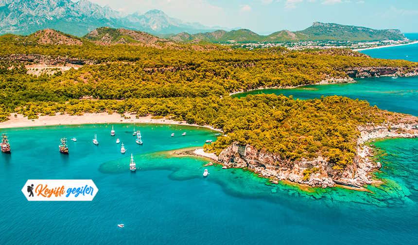 Kemerde hangi plaja gidilir? Phaselis Plajı ve Antik Kenti