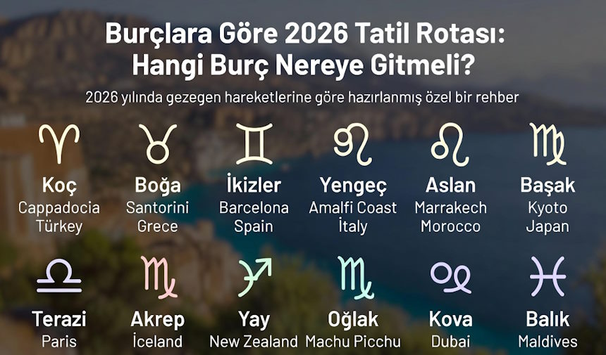 Burçlara Göre 2026 Tatil Rotası: Hangi Burç Nereye Gitmeli?